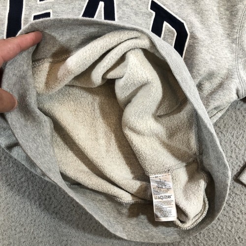 Gap Kids Pullover Hoodie Sweater Girls Large Gray Spell Out - Picture 10 of 13