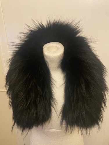 real fur Large collar black From Jessimara Coat - Picture 5 of 6
