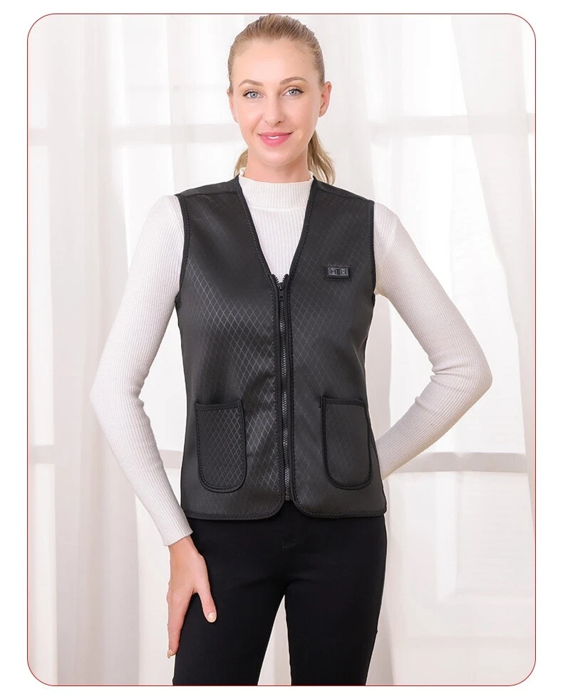 Rechargeable heated shop jacket