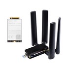 Waveshare 5G DONGLE Module, Quad Antennas USB3.1 Port Aluminum Alloy Heatsink