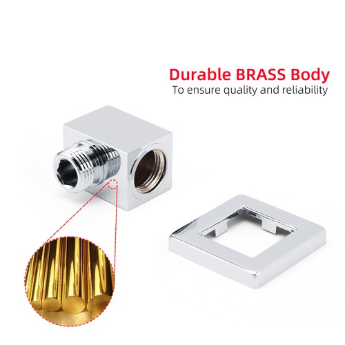 Handheld Shower Head Sliding Rail Set Chrome Brushed Nickel Gold Gun Metal Black - Picture 17 of 119