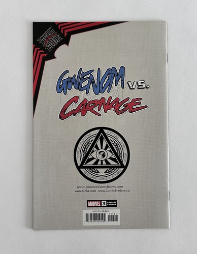 Gwenom Vs Carnage #3 Black Cat Exclusive Virgin Variant 2021 Marvel Comics - 第 2/7 張圖片
