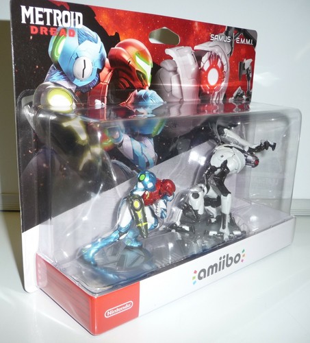 AMIIBO FIGURES METROID DREAD - SAMUS & E.M.M.I. NINTENDO SWITCH - BRAND NEW - Picture 2 of 6
