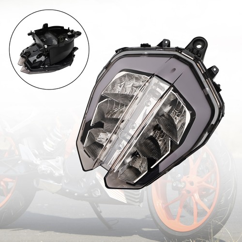 Front Headlight Grille Headlamp Led Protector Plastic Smoke For 390 2018-2019 AB - Picture 2 of 12