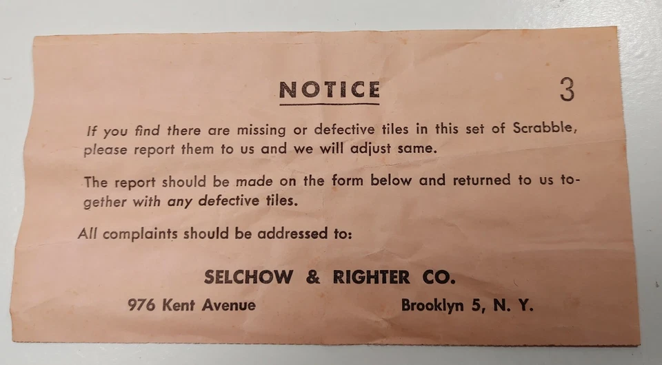 Vintage Scrabble Board Game Selchow & Righter Complete Wood Letters 1940s-1950s - Image 4 of 4