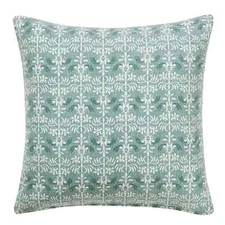 My Texas House Adeline Poly/Cotton Decorative Pillow Cover, 18"x18", Slate