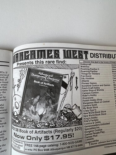 Dungeon Adventures Magazine #44 TSR Dungeons & Dragons November-December 1993 - Imagen 4 de 8
