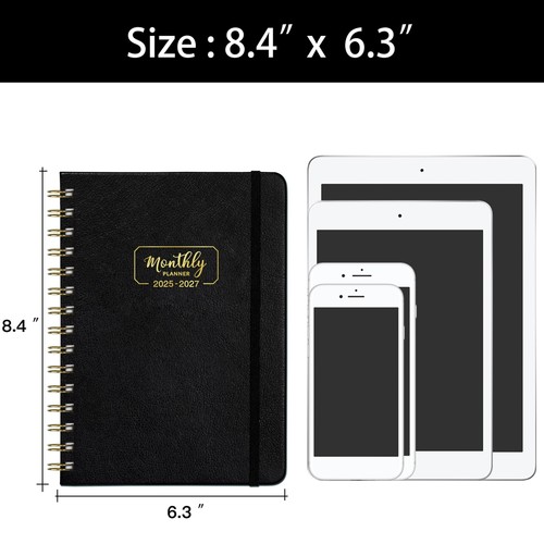 Monthly Planner 2025-2027 - 3 Year Monthly Planner from January 2025 to Decem... - Picture 6 of 7
