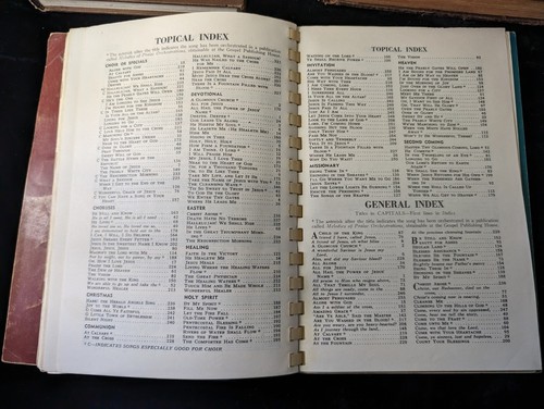 4 Vintage Book Lot Books Of Hymns And Gospel Songs Words Music Notes 1937-1961 - Picture 20 of 20