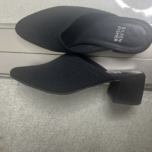 Eileen Fisher Women's Black Gest Suede Slip-On Mule Sandal Shoes Size 6.5 - Picture 3 of 8