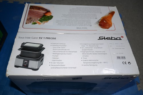 STEBA SV 1 Precise Sous-Vide Garer - Edelstahl-Schwarz, wie beim Profi Garen - Imagen 2 de 3