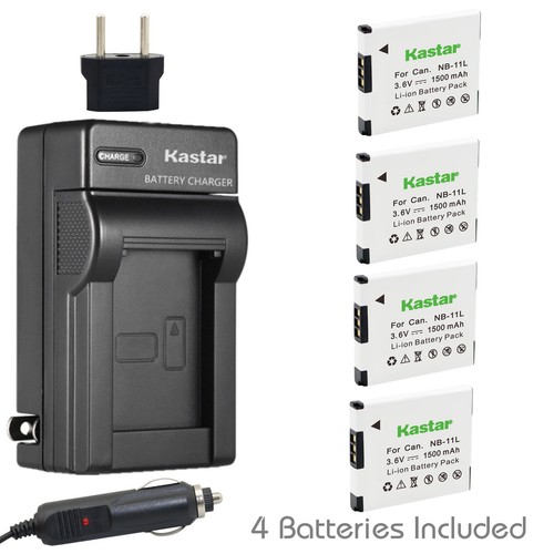 Kastar Battery Travel Charger for Canon NB-11L & Canon PowerShot A4050 A4050IS - Picture 11 of 11