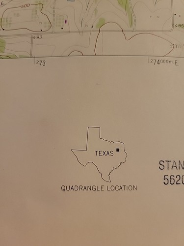 Mt Sylvan TX Smith Co USGS Topographical Geological Survey Quadrangle Map 1973 - Bild 6 von 6