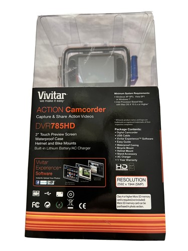 Vivitar DVR 785HD Camcorder – blau - Bild 3 von 4