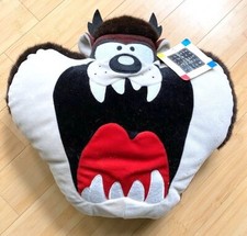 Vintage 1995 Looney Tunes Taz Plush Toy Pillow Original Tag Attached