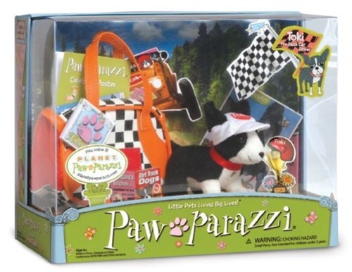 PAWPARAZZI PETS TOKI Pro Race Car Driver RARE Collectible Pet Dog Set NEW Sealed - Picture 1 of 1