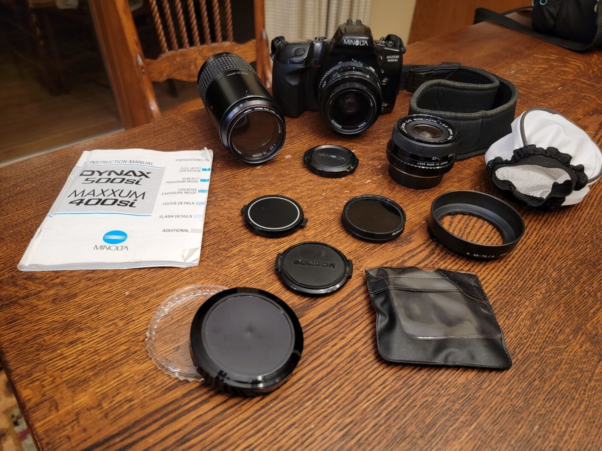 Minolta Maxxum 400si Camera and AF 35-70mm F4 Lens & Strap plus
