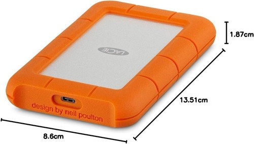 Hard Disk Esterno 2Tb Lacie 2,5" HDD Resistente Urti e Spruzzi STFR2000800 - Photo 9/9