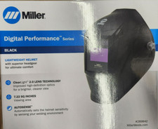 MILLER 289842 DIGITAL PERFORMACE WELDING HELMET CLEARLIGHT 2.0- BLACK, QTY.1