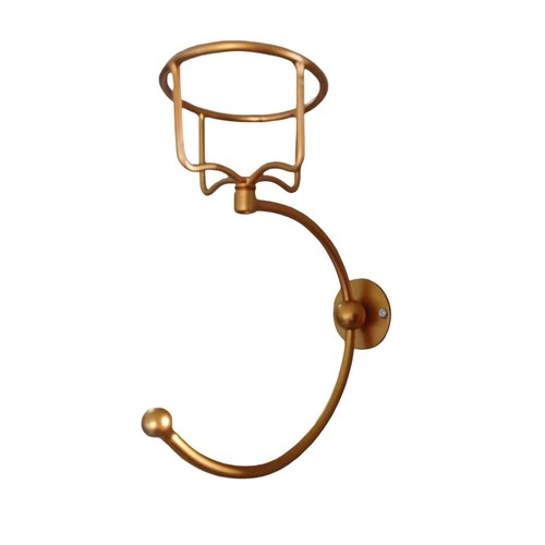 Rust-proof Towel Ring with Candle Holder Hanger Rack Household - Picture 4 of 12