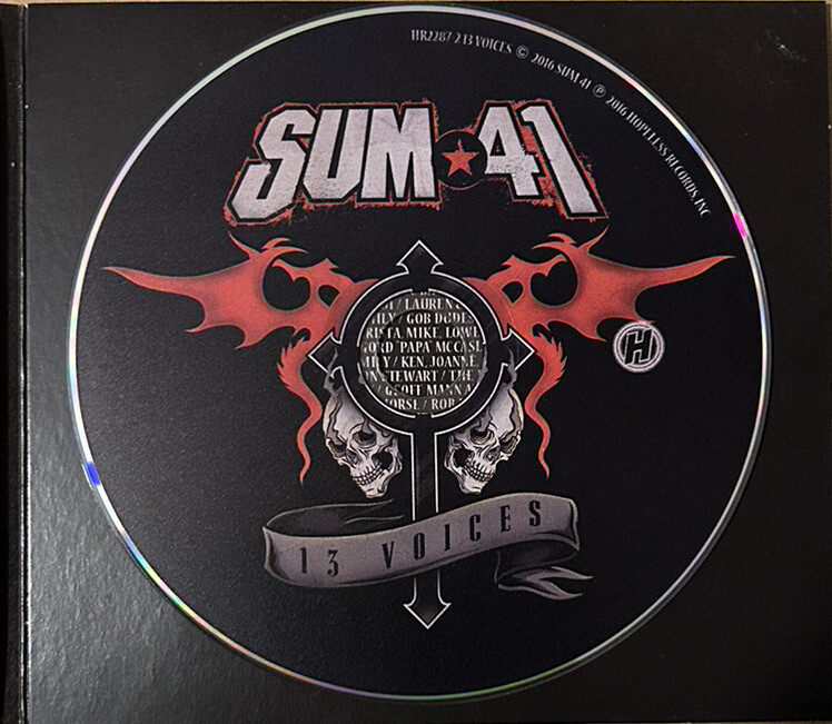 Sum 41 – 13 Voices – CD Album (Released 7th October 2016