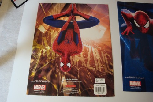 The Amazing Spider- Man School 2 Pocket 3 ring Binder File Folder X 4 lot sale - Picture 7 of 13