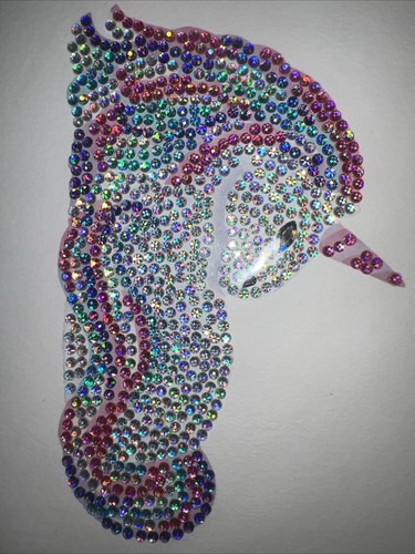 Papyrus (Judith Leiber) 3D Gorgeous Rhinestone “Unicorn” Blank Inside Card - Picture 2 of 6