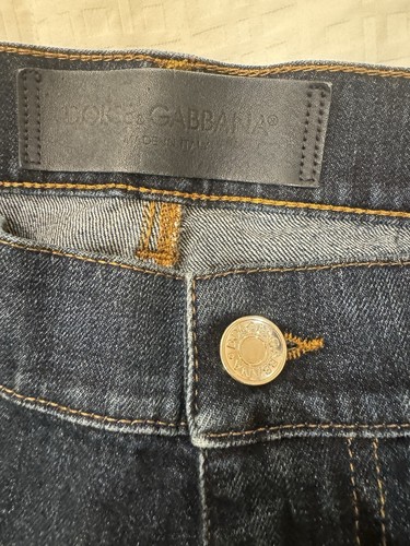 NAVY BLUE DOLCE & GABBANA DENIM JEANS WAIST SIZE 36 - Picture 13 of 13