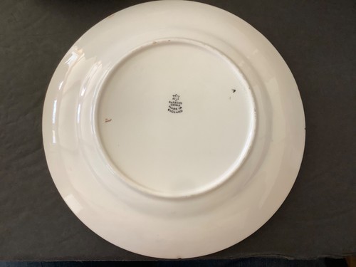 Antique Star Paragon 7" Bread Plates Purple Flower Bell Pattern Set of 6 - Picture 5 of 12