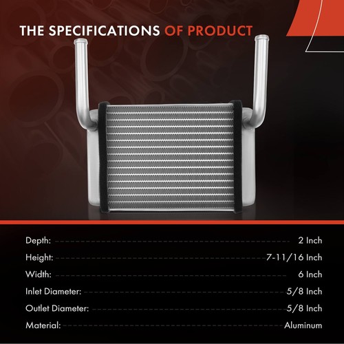 HVAC Heater Core Front for Ford Fairlane 1965 Falcon 1963 Falcon Sedan Delivery - Picture 3 of 8
