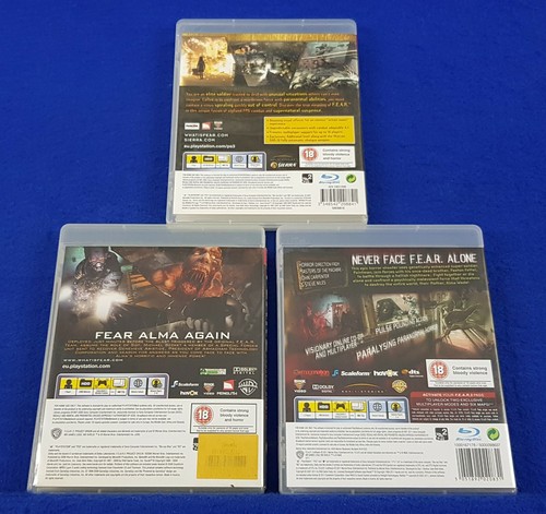 ps3 FEAR TRILOGY First Encounter Assault Recon 1+2+3 (Works on US Consoles) PAL - Picture 2 of 4