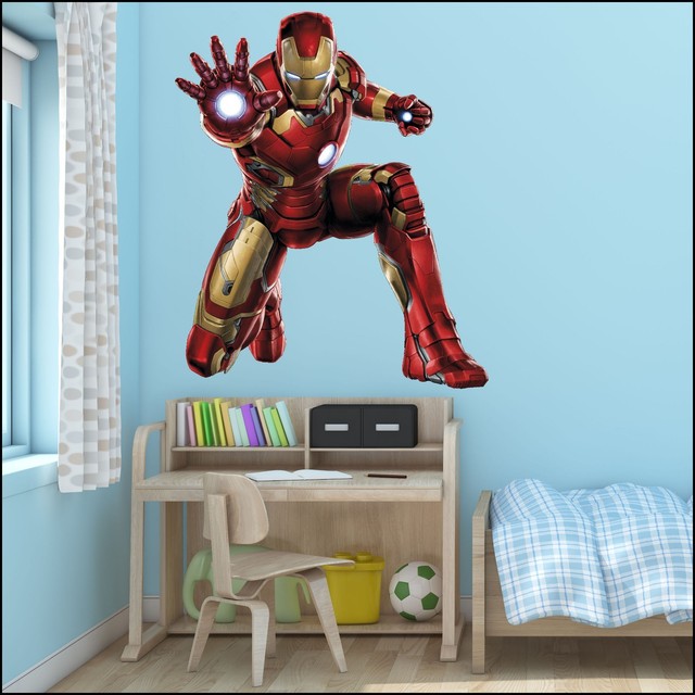Avengers Iron Man Wall Sticker Mural Art 7 Sizes To Choose Xxl 1 73m Life Size