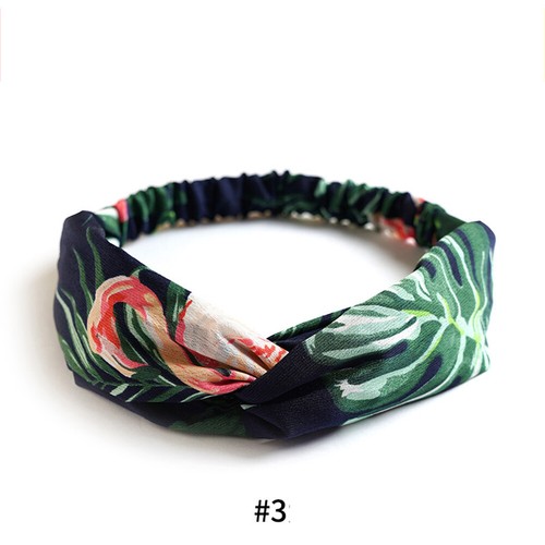 Boho Floral Twist Knot Headband Elastic Wrap Turban Hair Band Hairband Sports - Picture 16 of 30