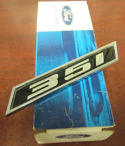 Mustang 351 1969-70 emblema de guardabarros NOS - Imagen 5 de 5