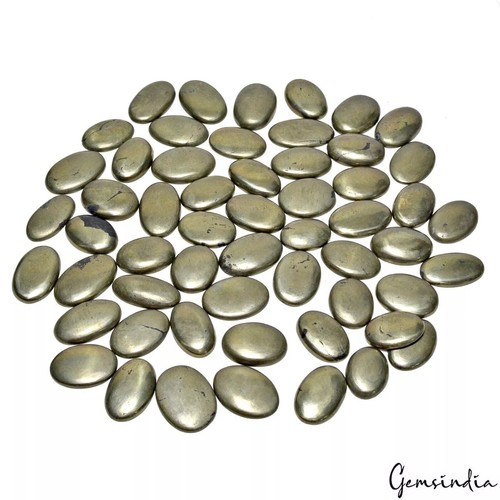 2000 Ct/56 Pc Natural Apache Gold Pyrite Oval Cabochon Loose Untreated Gemstones - Picture 6 of 6