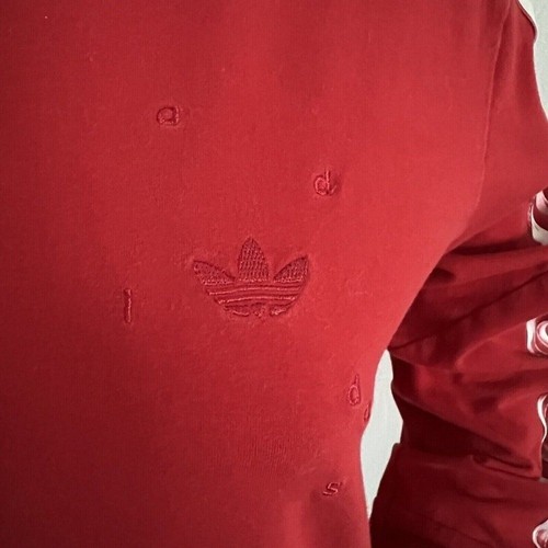 Adidas x Danielle Cathari Women's Shirt Size S Red Long Sleeve Crewneck - Picture 8 of 10