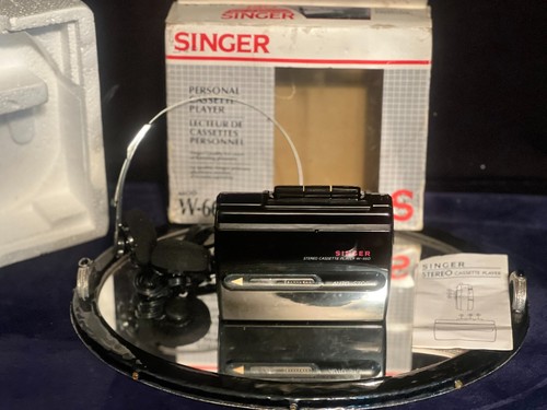 Reproductor de casete personal -SINGER - Funciona, Auriculares - De colección - Imagen 7 de 7
