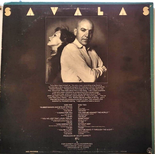 Telly Savalas Vinyl LP MCA Records KOJAK 1974 MCA 436 - Picture 2 of 2