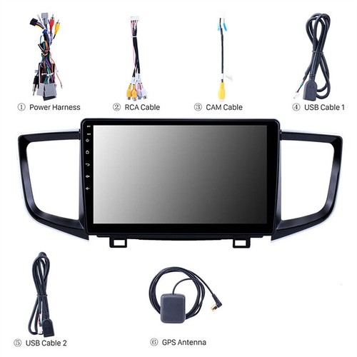 10.1" Android 10.0 Stereo Radio Video GPS Navigation For Honda Pilot 2016-2018 - Bild 4 von 21