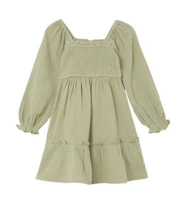 Cotton:On Kids Girls Abbie Long Sleeve Dress Deep Sage Green Size 4 NEW | eBay Cotton:On Kids Girls Abbie Long Sleeve Dress Deep Sage Green Size 4 NEW | eBay