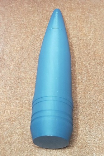 single Replica 40mm Bofors L70 Projectile shell. Unpainted and 3D printed. - Imagen 2 de 4