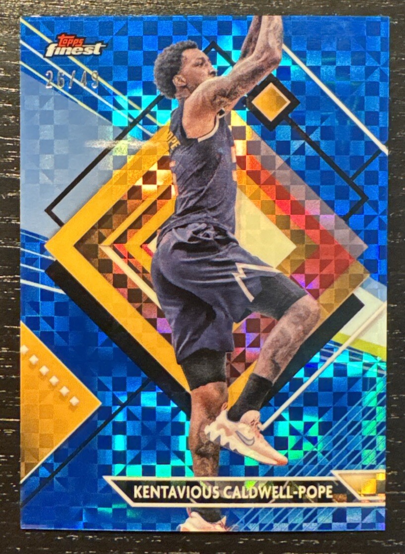 2024 Topps Finest Kentavious Caldwell-Pope Blue Refractor SSP 26/49 Nuggets