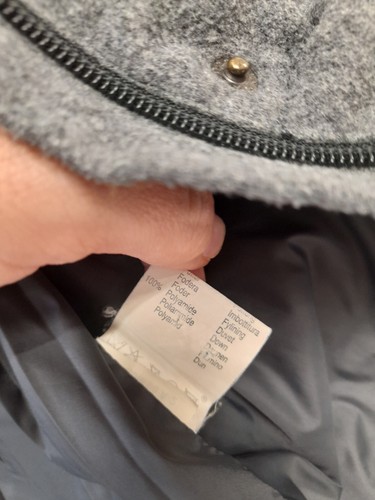 Moncler Down Puffer Jacket Coat Light Grey Size 2 24" Chest Size L - Picture 18 of 24