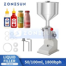 ZONESUN 50ml Filling Machine Manual Paste Filler 5-50ml ZS-A03S