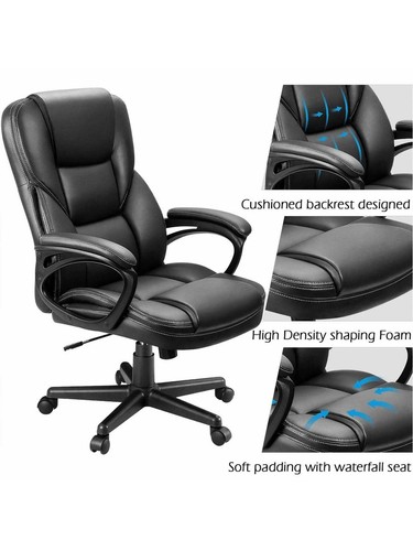 Furmax PU Leather Swivel Executive Office Chair,Adjustable -Lightning Deals - Picture 5 of 28