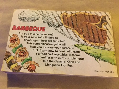 Barbecue Cookbook Vintage PB BBQ Recipe Book By Nitty Gritty Productions 1970 - Foto 2 di 12