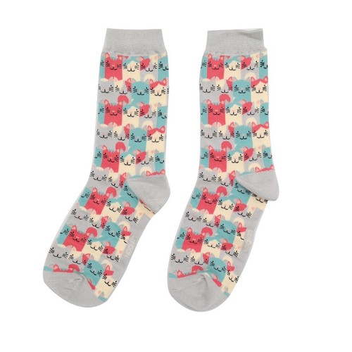 Miss Sparrow Happy Cat Socks in a box (3pairs) One Size - Picture 3 of 5