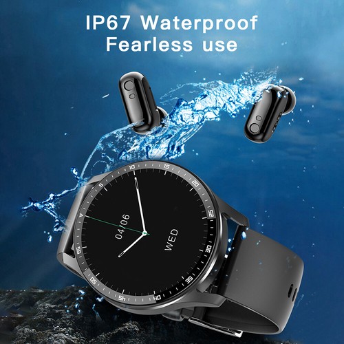 Smart Watch with Earbuds Men Smartwatch 2 In 1 Wireless Headset For Android iOS - Zdjęcie 19 z 22
