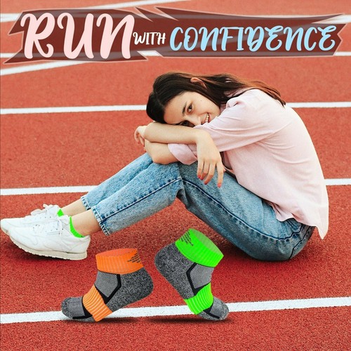 Calcetines de entrenamiento acolchados para hombre y mujer gimnasio correr Reino Unido 4-8 y 6-11 - Imagen 50 de 75