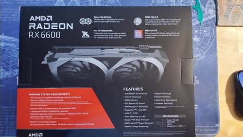 MSI Radeon RX 6600 MECH 2X 8GB GDDR6 Graphics Card - Excellent Condtion - Picture 2 of 7